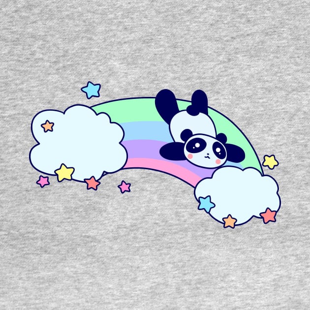 Rainbow Cloud Panda by saradaboru